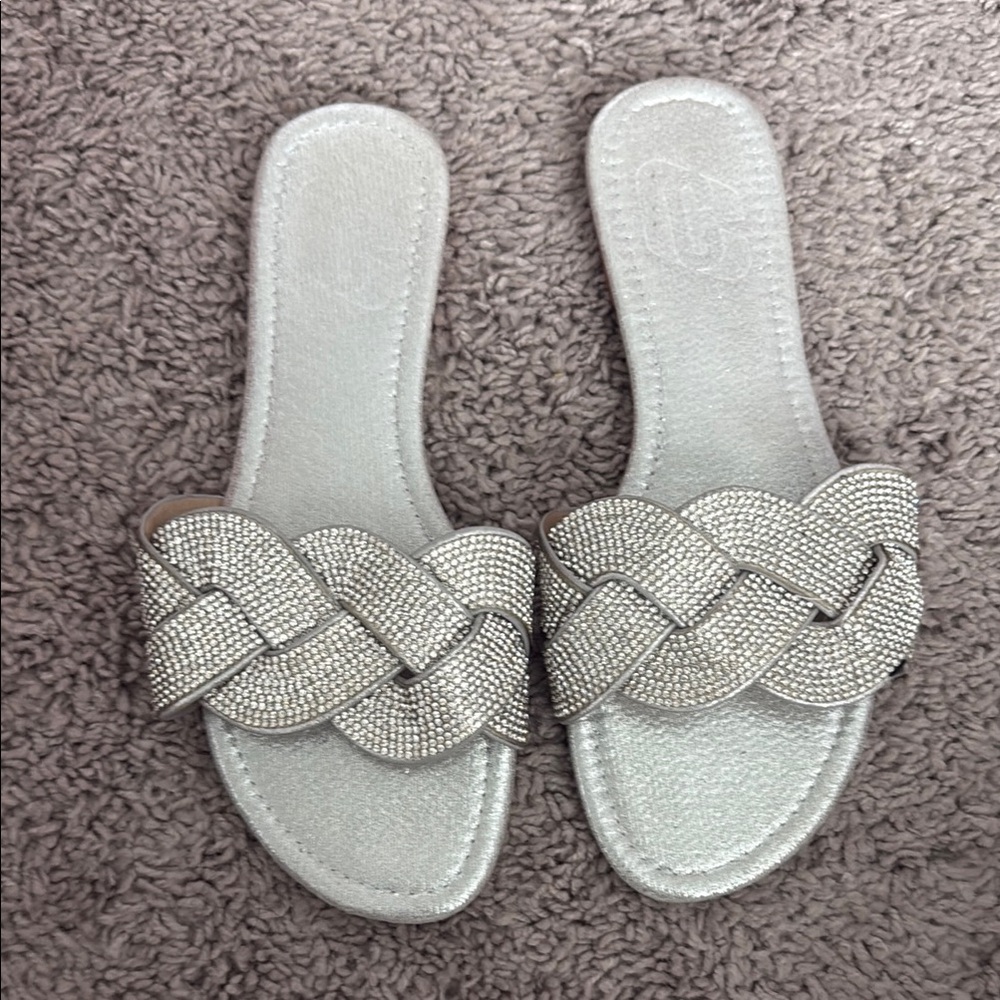Elegant Silver Women's Sandals